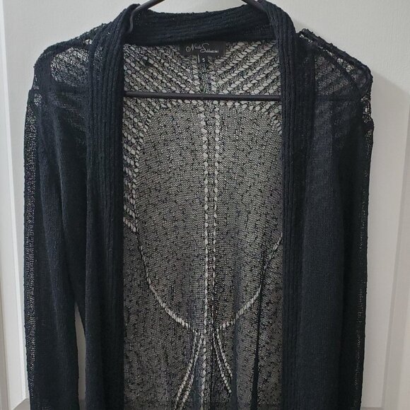 Nicole Sabbatini S Black Lace Cardigan - Picture 1 of 5